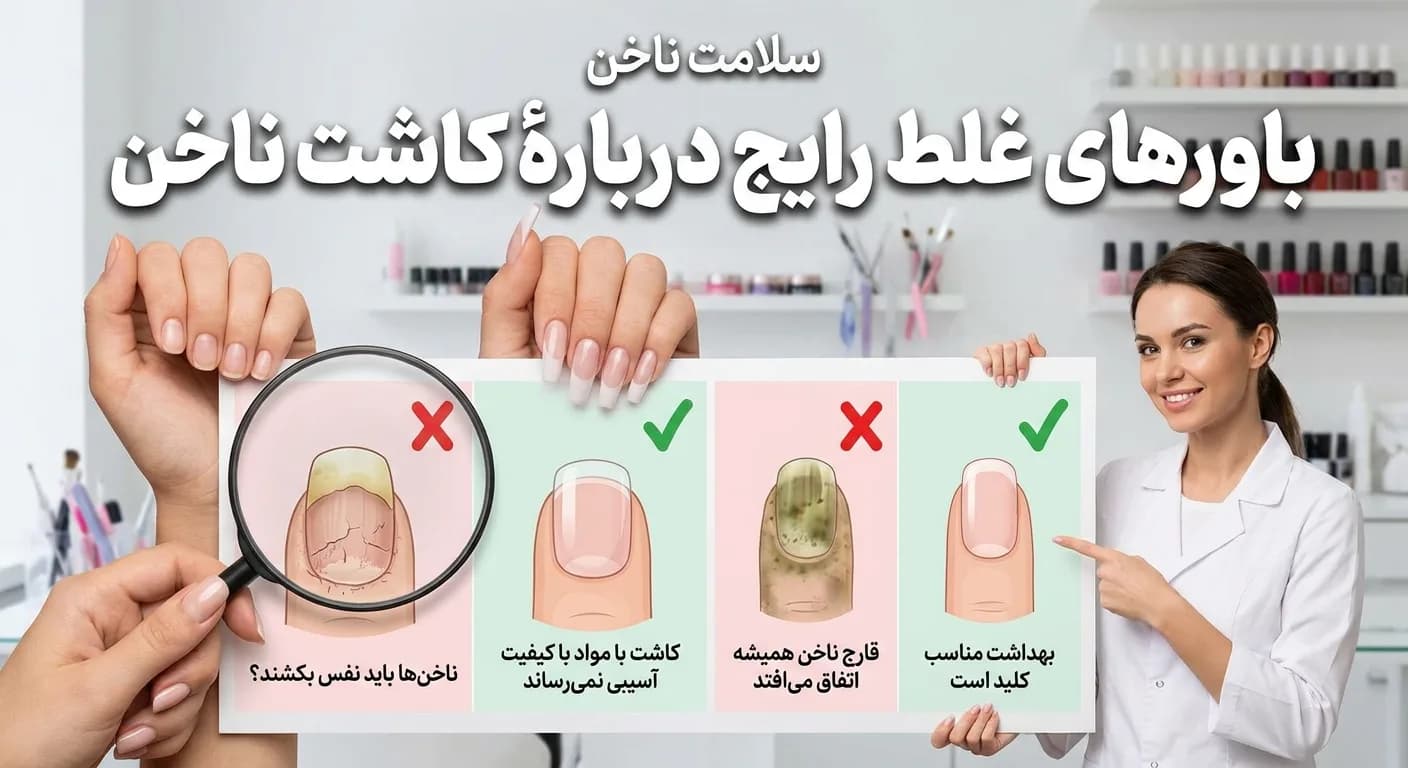باورهای غلط رایج درباره‌ی کاشت ناخن