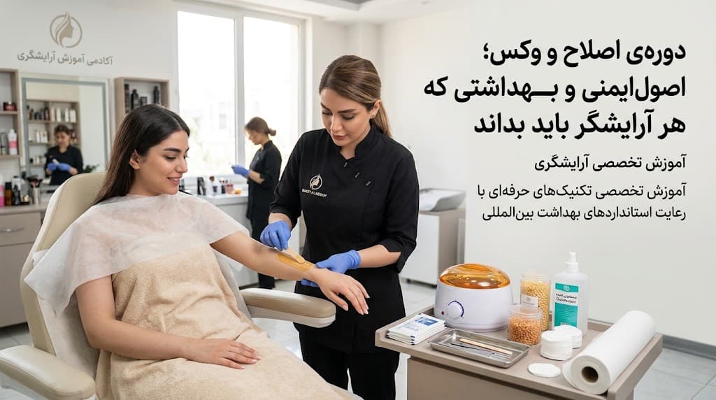 دوره‌ی اصلاح و وکس؛ اصول ایمنی و بهداشتی که هر آرایشگر باید بداند