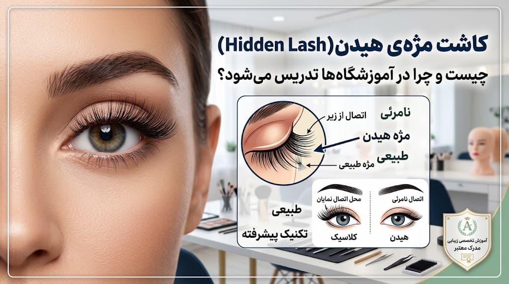 کاشت مژه‌ی هیدن (Hidden Lash) چیست و چرا در آموزشگاه‌ها تدریس می‌شود؟