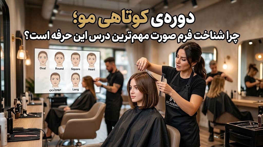 دوره‌ی کوتاهی مو؛ چرا شناخت فرم صورت مهم‌ترین درس این حرفه است؟