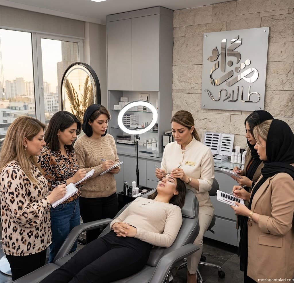 دورهی کاشت مژهی اکستنشن