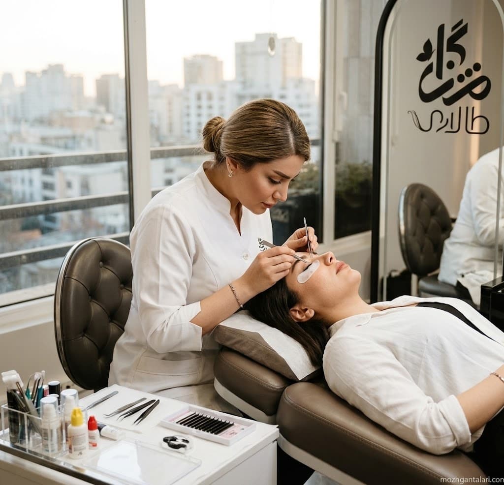 اکستنشن مژه کلاسیک و حجمی