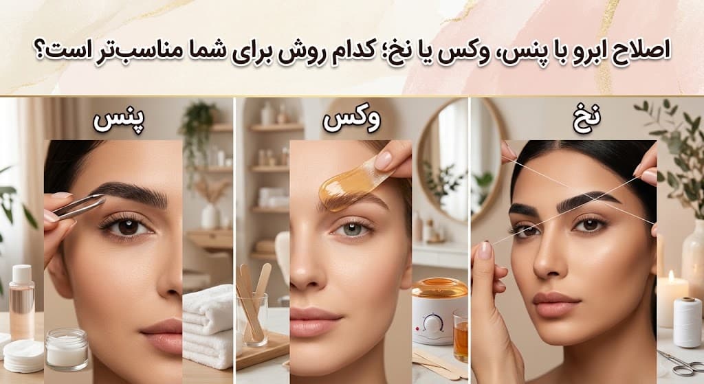 اصلاح ابرو با پنس، وکس یا نخ؛ کدام روش برای شما مناسبتر است؟